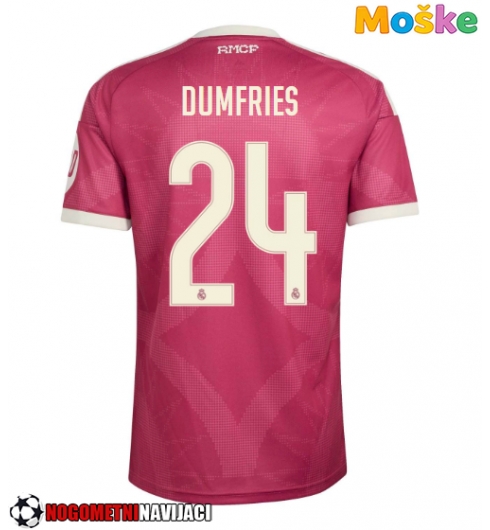 Moške Nogometnih dresov Real Madrid Denzel Dumfries #24 Tretji 2026-27 Kratki rokavi Moške Nogometnih dresov Real Madrid Denzel Dumfries #24 Tretji 2026-27 Kratki rokavi